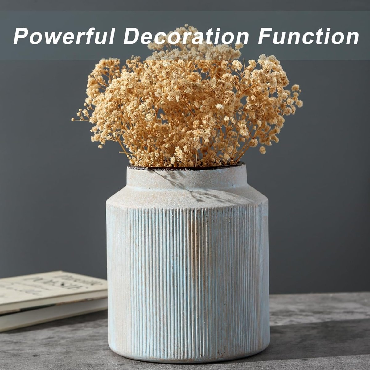 Rustic Vases for Home Decor. Ceramic Vase for Dining Table Decor. Terracotta Decorative Vase 6.1IN. ZSHLXM - Homesidy.com