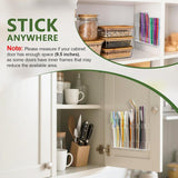 Malldii 9.5” Large Acrylic Straw Holder for Cabinet Door - Reusable Tumbler Straw Organizer Storage, Small Kitchen Accessories Container, Ultra Sticky Cupboard Door Mounted (Transparent) - Homesidy.com