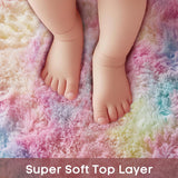 Ophanie Area Rugs for Living Room Bedroom, Upgrade Non - Slip Fluffy Soft Grey Shag Carpet, Indoor Floor Gray 4x6 Fuzzy Shaggy Living Room Plush Rug for Kids Home Dorm Decor Aesthetic - Homesidy.com