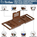 Premium Bathtub Tray Caddy, Expandable Bath Tray, Unique House Warming Gifts, New Home, Anniversary and Wedding Gifts for Couple, Bridal Shower Gift for Women - Homesidy.com