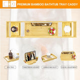 Banlilu Bathtub Tray - Bath Tray Expandable - Bath Tub Tray Table for Bathtub, Ajustable Size, Fits Most Tubs - Homesidy.com