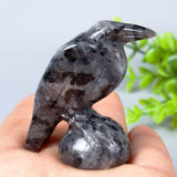 QLRSUXN Natural Black Obsidian Raven Figurines,2 Inch Healing Crystal Animal Statues,Lucky Guardian Pocket Crow Figurines as Women’s Gifts,Raven Statues for Office Home Decor and Ornament. - Homesidy.com