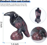 QLRSUXN Natural Black Obsidian Raven Figurines,2 Inch Healing Crystal Animal Statues,Lucky Guardian Pocket Crow Figurines as Women’s Gifts,Raven Statues for Office Home Decor and Ornament. - Homesidy.com