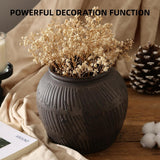 Rustic Vases for Home Decor. Ceramic Vase for Dining Table Decor. Terracotta Decorative Vase 6.1IN. ZSHLXM - Homesidy.com