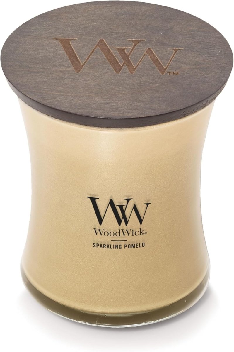 WoodWick Marine Amber Holiday Candle Gifts for Women and Men, 9.7 oz Precious Metals Collection with Crackling Wick - Homesidy.com