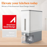 Lifewit Rice Dispenser 25 Lbs(11.3kg), Rice Storage Container Sealed Moisture Proof with Measuring Cup for Kitchen Pantry Household, BPA - Free, 1 Pack - Homesidy.com