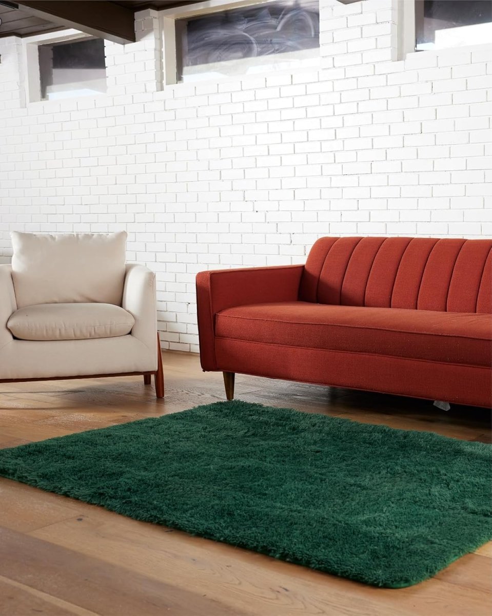 Ophanie Area Rugs for Living Room Bedroom, Upgrade Non - Slip Fluffy Soft Grey Shag Carpet, Indoor Floor Gray 4x6 Fuzzy Shaggy Living Room Plush Rug for Kids Home Dorm Decor Aesthetic - Homesidy.com