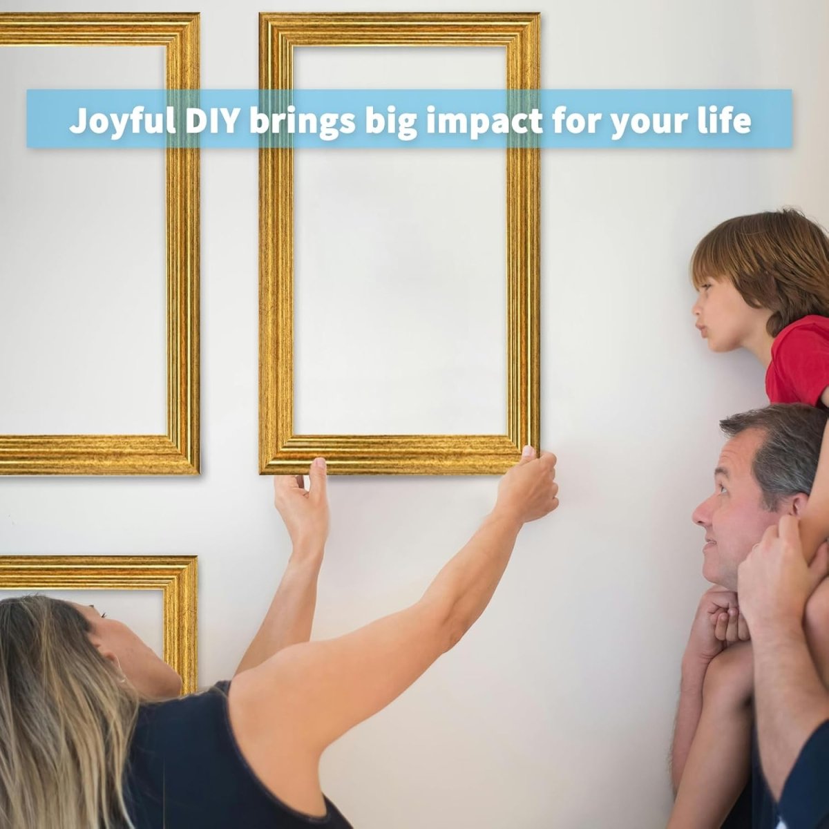 Art3d Pre - Cut Wall Molding Set of 6 pcs, Ready - to - Assemble Wainscoting Panels for Interior Wall Décor Living Room Bedroom Accent Wall - Installed with Glue, 3 Top 3 Bottom - Homesidy.com