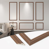Art3d Pre - Cut Wall Molding Set of 6 pcs, Ready - to - Assemble Wainscoting Panels for Interior Wall Décor Living Room Bedroom Accent Wall - Installed with Glue, 3 Top 3 Bottom - Homesidy.com