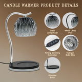 GEEZO Fragrance Candle Warmer Lamp，Electric Candle Warmer with Timer &amp; Dimmer，Mom Christmas Birthday Gifts for Women, House Warming Gifts New Home Bedroom Decor - Homesidy.com