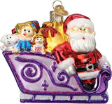 Old World Christmas Rudolph and Clarice Glass Blown Ornament for Christmas Tree, Handcrafted Holiday Decoration, Rudolph Collection - Homesidy.com