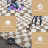 Shag Area Rugs for Bedroom Living Room,4X6 Ultra Soft Fluffy Area Rugs for Dorm, Indoor Carpet Nursery Rugs for Kids Girls Room Home Decor,Pink - Homesidy.com