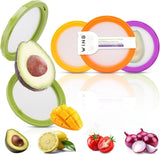 Winb Set of 4 Reusable Fruit and Veggie Savers - Ideal for Avocados, Tomatoes, Apples, Garlic, Onions, and More - Homesidy.com