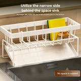 Lotgnimry Sponge Holder for Kitchen, Sink Caddy Organizer Rack for Kitchen Accessories, Soap Dispenser Countertop Organizer Essentials for Home (Black) - Homesidy.com