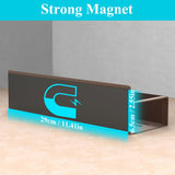 HuggieGems Metal 4 Pack Magnetic Spice Storage Rack Organizer for Refrigerator and Oven, Black Fridge Organizers and Storage - Homesidy.com