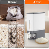 Lifewit Rice Dispenser 25 Lbs(11.3kg), Rice Storage Container Sealed Moisture Proof with Measuring Cup for Kitchen Pantry Household, BPA - Free, 1 Pack - Homesidy.com
