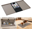 URMONA Waterproof Silicone Under Sink Mat 31 x 22 Shelf Liner for Kitchen and Bathroom, Cabinet and Counter Protector, Storage and Organizers, Litter Mat, Pet Cat Puppy Essentials(Dark Grey) - Homesidy.com