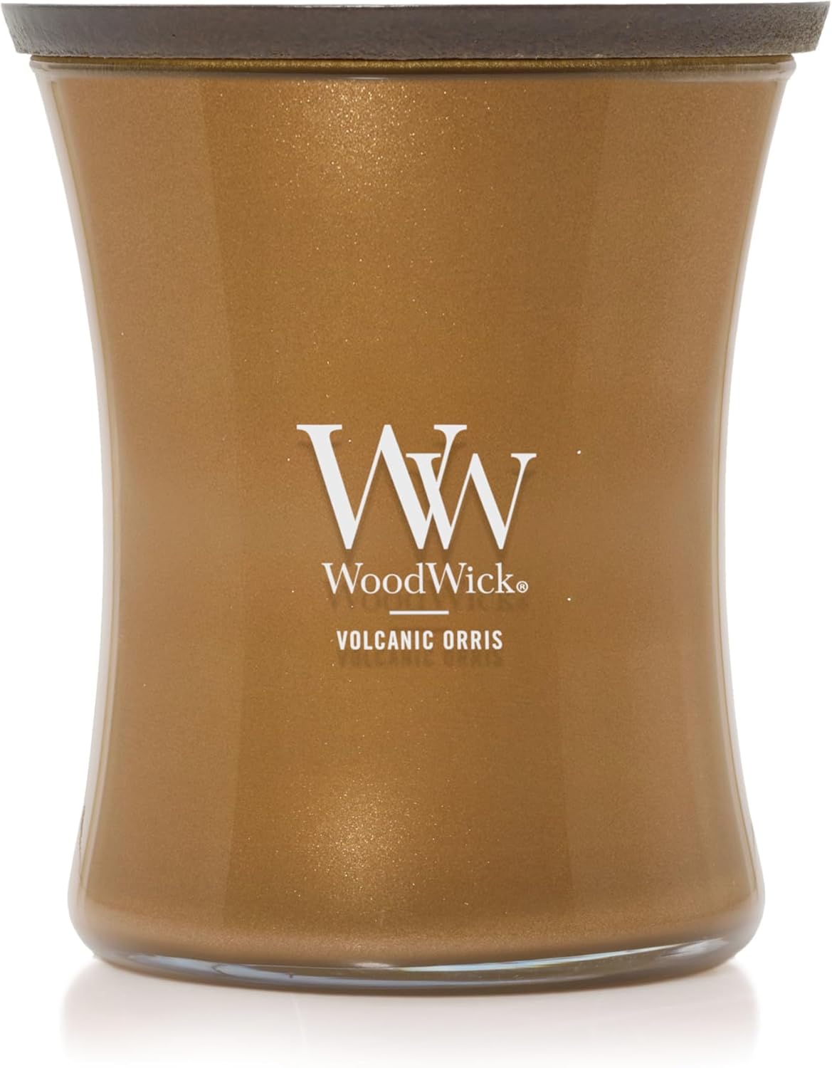 WoodWick Marine Amber Holiday Candle Gifts for Women and Men, 9.7 oz Precious Metals Collection with Crackling Wick - Homesidy.com