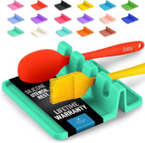 Zulay Kitchen Spoon Rest for Multiple Utensils High Heat - Resistant Silicone Drip Pad, BPA - Free Spoon Holder for Stove Top, Kitchen Gadget Holder for Ladles, Tongs, Cooking Spatula - Makes Great Gift - Homesidy.com