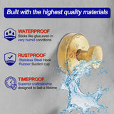 Bntuk Suction Cup Hooks for Shower, Removable Towel Hooks for Bathroom Window Glass Door Wall, Bath Robe Looafh Wreath Hook for Hanging - 2 Pack, Black - Homesidy.com