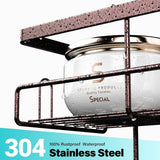 Aitatty Over the Door Shower Caddy Hanging: Black Rustproof Shower Organizer over the Door - No Drilling Bathroom Rack for Inside - Homesidy.com