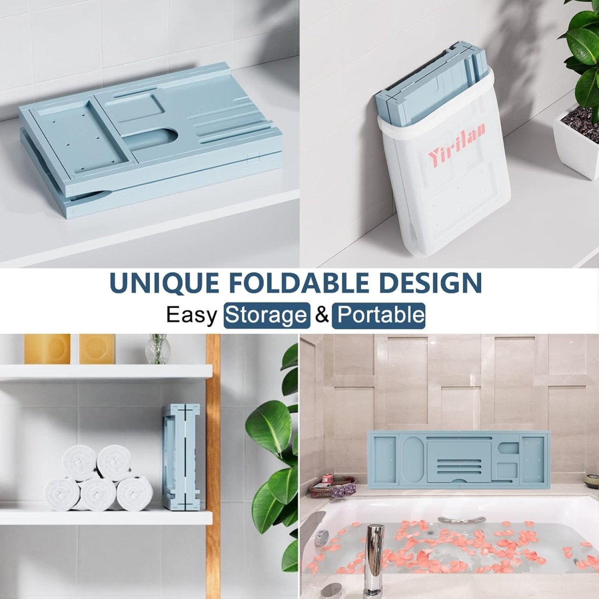 Premium Bathtub Tray Caddy, Expandable Bath Tray, Unique House Warming Gifts, New Home, Anniversary and Wedding Gifts for Couple, Bridal Shower Gift for Women - Homesidy.com