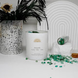 ava concept - Soy Candles with Crystals - Aromatherapy Scented Candle for Women - Lavender Vanilla Gift Set - Small Wax Melts - 3 Pack 3.5oz - Homesidy.com