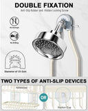 MSAICOE Shower Caddy Hanging - Never Rust Shower Hanging Organizer - Aluminum Over the ShowerHead Caddy with Soap Basket and 6 Hooks for Razor/Sponge (Black) - Homesidy.com