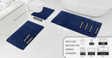 MINIDEAR Bathroom Rugs 24x17 Light Grey - Thick Elastic Foam Bath Mat, Ultra Soft &amp; Plush Fluffy, Non - Slip, Quick Dry, Absorbent Washable Floor Microfiber Mat for Tub, Home Decor Accessories - Homesidy.com
