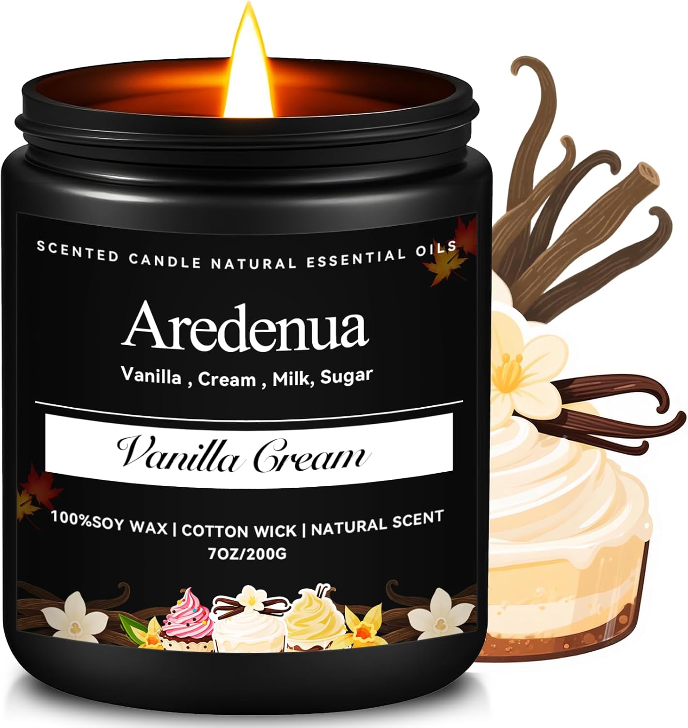 Christmas Candles - Christmas Spice Candle | 7 oz Soy Candles with Warm Cinnamon, Clove &amp; Nutmeg Aroma | Holiday Scented Candle, Cozy Winter Candle Gift for Men &amp; Women - Homesidy.com