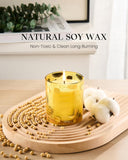 M&amp;SENSE Vanilla Scented Candles, Vegan Soy Candles, Creamy Naturally Scented, 8.1oz 42 - Hour Slow Burning Time, Toxic Free Winter Relaxing Sleep Thanksgiving Christmas Fancy Gift for Home Decor - Homesidy.com