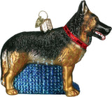 Old World Christmas Black Labrador Dog Collection Glass Blown Ornaments for Christmas Tree 3.75 x 1.5 - Homesidy.com