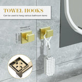 5 - Pieces Matte Black Bathroom Hardware Accessories Set, SUS304 Stainless Steel Bath Towel Bar Set, Towel Racks for Bathroom Wall Mounted. - Homesidy.com