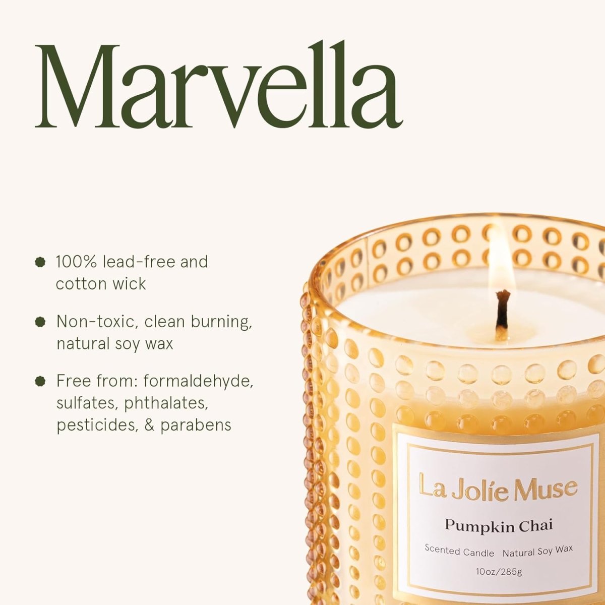 LA JOLIE MUSE Christmas Candle | Ruby Berry Bliss | Mandarin Cranberry &amp; Plum | 10 oz Festive Candle | 55 Hours Clean Burn | Gift for Women &amp; Family - Homesidy.com