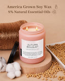 M&amp;SENSE Ode to Winter Soy Candles Strong Scented, 2 Wick Jar Candle 19.4oz 110 Hour Long Lasting, Lavender Sandalwood Organic Natural Aromatherapy Candle Gifts Bedroom Bathroom Home Decor - Homesidy.com