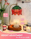 Modern Candle Warmer Lamp with Timer, Dimmable Candle Lamp Warmer, Men Women Christmas Birthday Gifts, Black Candle Warmer, Adjustable Candle Light Warmer, Cozy Living Room Bedroom Home Decor - Homesidy.com