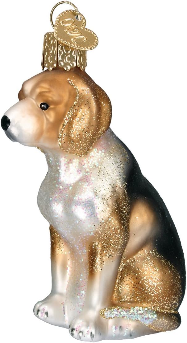 Old World Christmas Black Labrador Dog Collection Glass Blown Ornaments for Christmas Tree 3.75 x 1.5 - Homesidy.com
