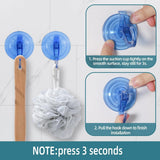 Antimbee 3 Pack Suction Cup Hooks, Clear Suction Cup Hanger, Removable Small Suction Cups for Shower, Bathroom, Glass, Door, Windows, Kitchen - Max Hanging up to 11 lbs on Smooth Surface - Homesidy.com
