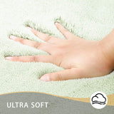 MINIDEAR Bathroom Rugs 24x17 Light Grey - Thick Elastic Foam Bath Mat, Ultra Soft &amp; Plush Fluffy, Non - Slip, Quick Dry, Absorbent Washable Floor Microfiber Mat for Tub, Home Decor Accessories - Homesidy.com