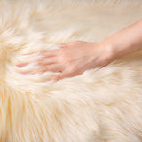 Ashler Faux Fur Rug, Fluffy White Small Sheepskin Rug, Ultra Soft 2x3 Ft Mat, Machine Washable Shag Mats, Nursery Throw for Bed, Living, Kids Room - Homesidy.com