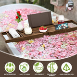 Premium Bamboo Bathtub Tray Caddy - Bath Tub Tray Table for Bathtub - Bath Caddy Tray for Bathtub, Expandable Size, Fits Most Bath Tubs - Homesidy.com