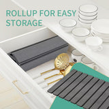 Stone Drying Mat for Kitchen Counter, Collapsible Dish Drying Mat, Fast Drying Diatomaceous Earth Dish Drying Mats, Water Absorbent Diatomite Kitchen Mat (white, medium) - Homesidy.com