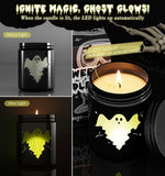 Merry Christmas Candles with Warmer LED, Christmas Decor Gifts Winter Candle with Pine Wood Spice Scents, Cypress Candle Over 40 Hours Burn Time, Home Decorations Indoor, 100% Soy Wax,White - Homesidy.com