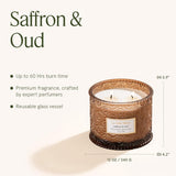 LA JOLIE MUSE Sahara Amber Candle – Bergamot, Clove &amp; Amber | 12 oz Large 2 - Wick Soy Wax Candle | 60 Hours Clean Burn | Gift - Ready for Hosts &amp; Gatherings | Elegant Home Décor - Homesidy.com