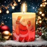 Electricwise Christmas Scented Candle Gift Set for Women, LED Xmas Candles Can Change Into 7 Colors, Winter Candle with 7.6oz Soy Wax Fir Holiday Candles for Christmas Women Gift(Snowman) - Homesidy.com