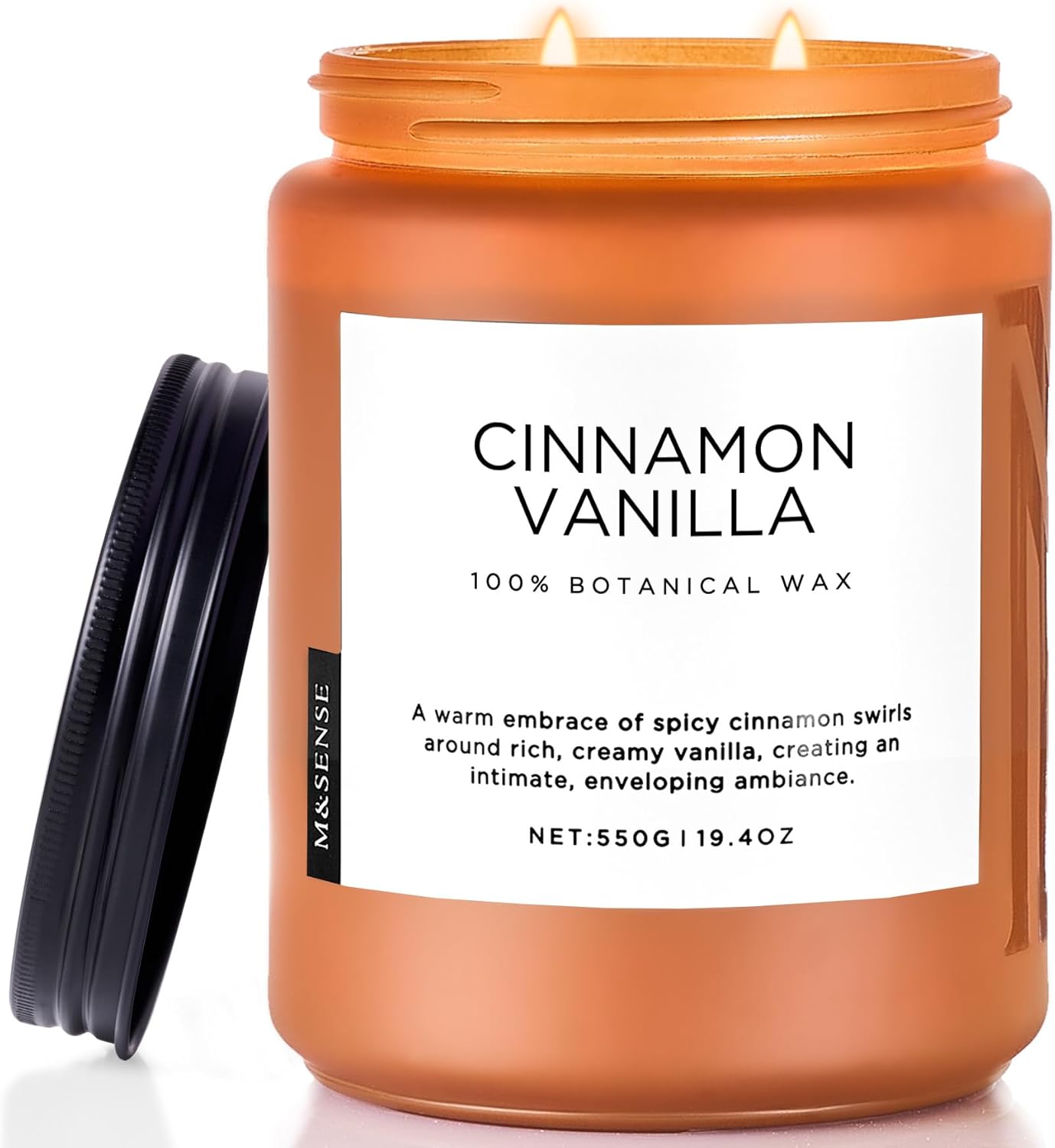 M&amp;SENSE Ode to Winter Soy Candles Strong Scented, 2 Wick Jar Candle 19.4oz 110 Hour Long Lasting, Lavender Sandalwood Organic Natural Aromatherapy Candle Gifts Bedroom Bathroom Home Decor - Homesidy.com