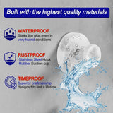 Bntuk Suction Cup Hooks for Shower, Removable Towel Hooks for Bathroom Window Glass Door Wall, Bath Robe Looafh Wreath Hook for Hanging - 2 Pack, Black - Homesidy.com