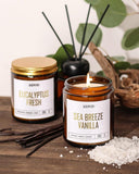 AOOVOO Scented Candles - 4PC Candle Set, 36 oz Soy Candles, Soy Candle for Home Scented, Lavender/Vanilla/Eucalyptus/Sage - Homesidy.com