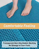 AMOAMI Upgraded Waffle Bath Mat, Super Absorbent Non Slip Bath Mats for Bathroom Floor, Machine Washable Bathroom Rugs with Tassels, Rubber Backed Bathroom Mats, Ultra Soft, 18&34; x 30&34;, Brown - Homesidy.com