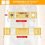 Banlilu Bathtub Tray - Bath Tray Expandable - Bath Tub Tray Table for Bathtub, Ajustable Size, Fits Most Tubs - Homesidy.com